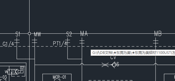 CAD在绘图界面中出现文件的路径地址，如何取消消除