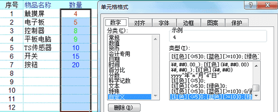 excel单元格根据数据大小显示不同字体颜色